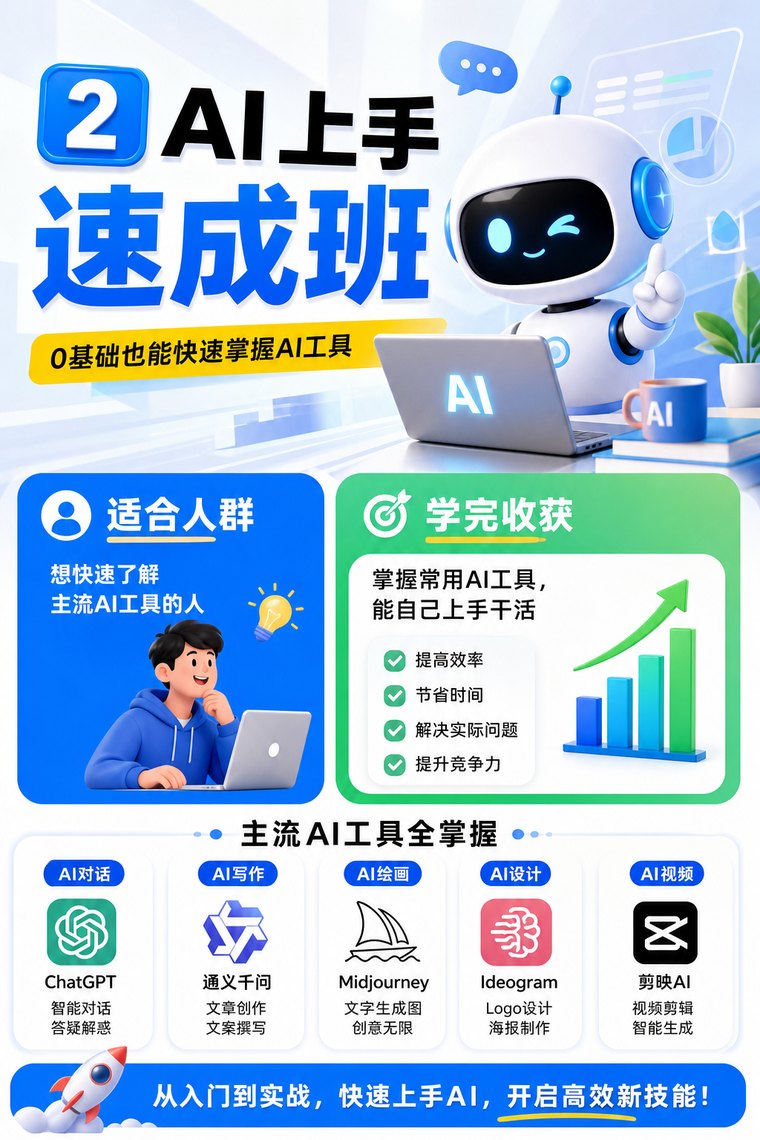 AI 上手速成班 课程海报